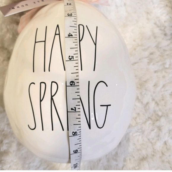 RARE RAE DUNN Gigantic Ceramic Easter, Spring Egg and Happy Easter Egg bundle - Picture 10 of 16